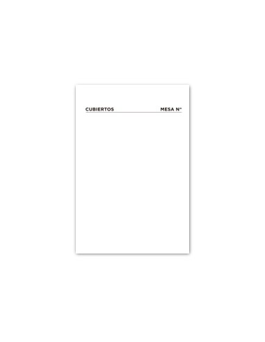 TALONARIO MESA NUMERO OCTAVO 231 DUPLICADO