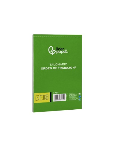 TALONARIO ORDEN TRABAJO 4º 255 DUPLICADO