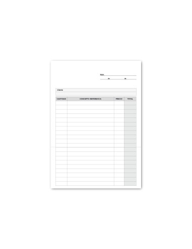 TALONARIO MULTIUSO 4º DUPLICADO