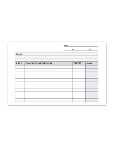 TALONARIO LIDERPAPEL MULTIUSO OCTAVO DUPLICADO APAISADO