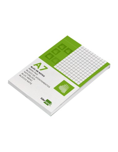 BLOC NOTAS PERFORADO A7 AP.80 H CUADRO