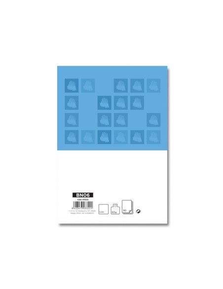 BLOC NOTAS PERFORADO A6 AP.80 H LISO