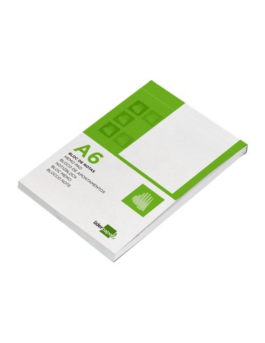 BLOC NOTAS PERFORADO A6 AP.80 H LISO