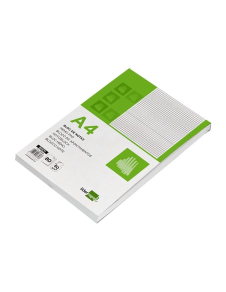 BLOC NOTAS PERFORADO A4 AP.80 H CUADRO