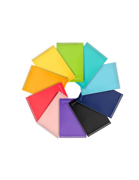 CUADERNO ESP. WITTY A6 AP.T.DURA 4MM 80H. 75GR. COL.SURT.