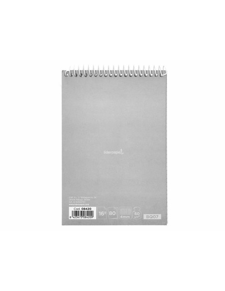 CUADERNO ESP. WITTY A8 AP.T.DURA 4MM 80H. 60GR. COL.SURT