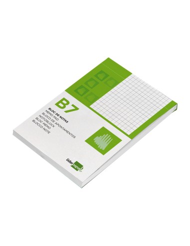 BLOC NOTAS LIDERPAPEL 88X125MM 4MM 80H. 60GR. PERFORADO