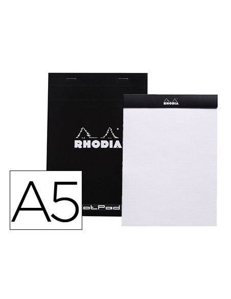 BLOC ENCOLADO RHODIA NOTA A5 MICRO 5MM 80H 80GR. NG.