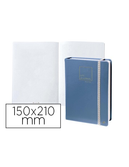 CUADERNO QUO VADIS INFINITE DOTS 15X21 CM 224H. T.SIMILPIEL AZ
