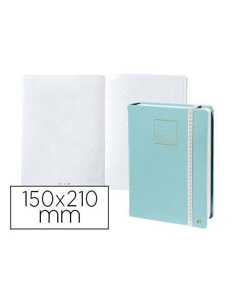 CUADERNO QUO VADIS INFINITE DOTS 15X21 CM 224H. T.SIMILPIEL VE.