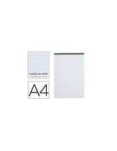 BLOC ENCOLADO LIDERPAPEL A4 4MM PERFORADO 80H. 60GR. S/TAPA 2