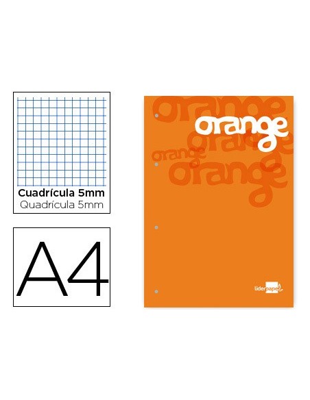 BLOC ENCOLADO LIDERPAPEL A4 5MM 4T. 100H 100GR NJ.