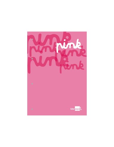 BLOC ENCOLADO LIDERPAPEL A4 5MM 4T. 100H 100GR ROSA