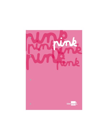 BLOC ENCOLADO LIDERPAPEL A4 5MM 4T. 100H 100GR ROSA