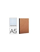 CUADERNO COSIDO AGE-BAG A5 T.CARTON 5MM.96H. 90GR. HAVANA 2