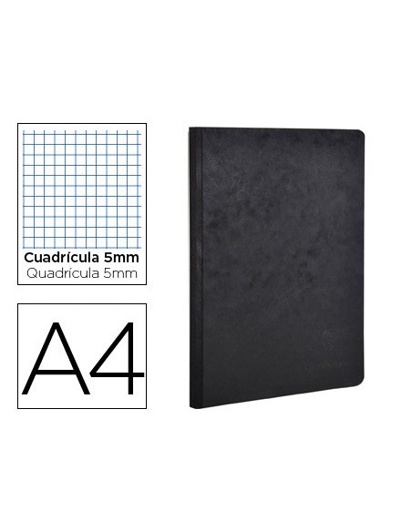 CUADERNO COSIDO AGE-BAG A4 T.CARTON 5MM.96H. 90GR. NG.