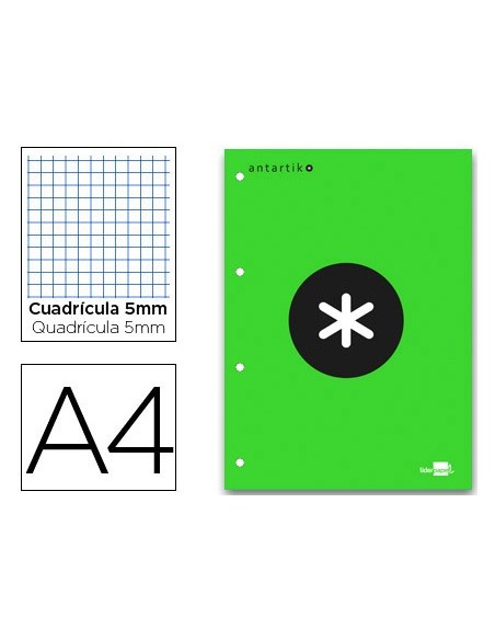 BLOC ENCOLADO ANTARTIK A4 5MM 100H. 100GR. VE
