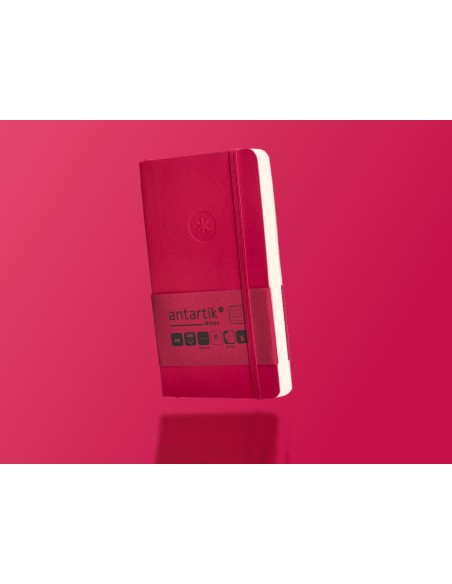 CUADERNO GOMILLA ANTARTIK NOTES T.BLANDA A6 BURDEOS 100H. 80GR.FSC