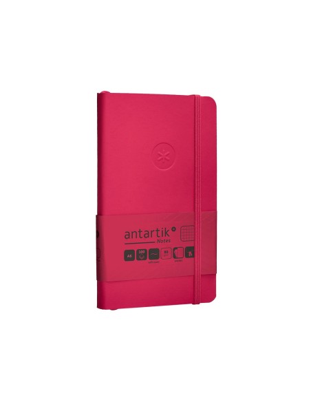 CUADERNO GOMILLA ANTARTIK NOTES T.BLANDA A6 BURDEOS 100H. 80GR.FSC