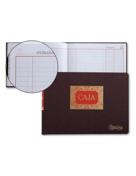 LIBRO MIQUELRIUS 4º APAISADO 100 H.CAJA ENTRADA Y SALIDA