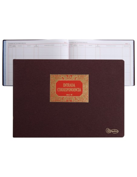 LIBRO MIQUELRIUS N. 42 FL.APAISADO 100 H.ENTRADA CORRESPONDENCIA