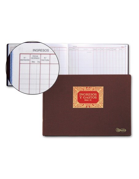 LIBRO MIQUELRIUS N. 61 FL.100 H.INGRESOS Y GASTOS