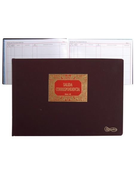 LIBRO MIQUELRIUS N. 43 FL.APAISADO 100 H.SALIDA CORRESPONDENCIA