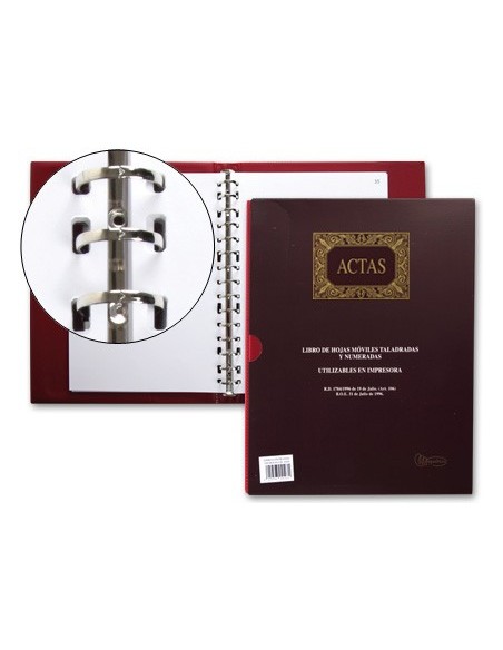 LIBRO MIQUELRIUS DIN A4 ACTAS C/100 H.MOVIBLES