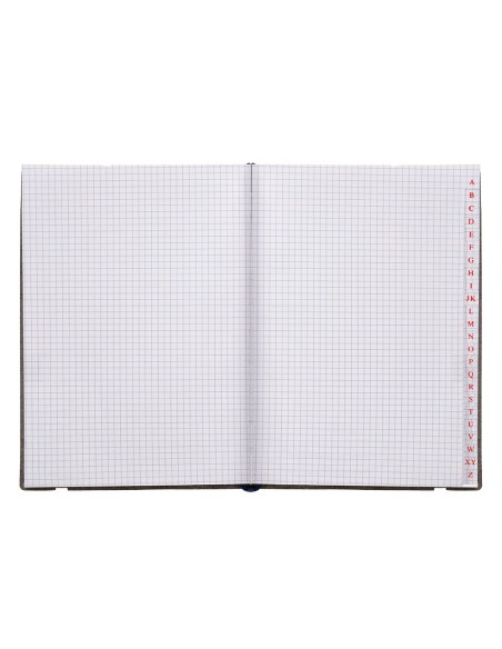 CUADERNO GRAP. LIDERPAPEL INDICE A5 4MM 120H. 70GR. NG. C/GOMA