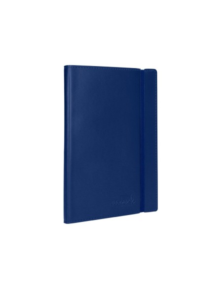 CUADERNO GRAP. LIDERPAPEL INDICE A6 4MM 120H. 70GR. AZ. C/GOMA