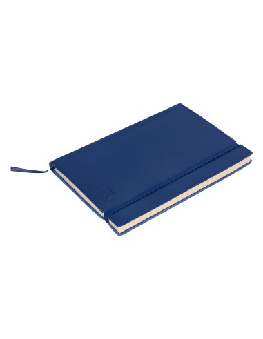 CUADERNO GRAP. LIDERPAPEL INDICE A6 4MM 120H. 70GR. AZ. C/GOMA