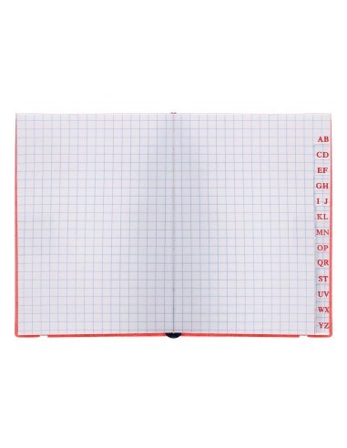 CUADERNO GRAP. LIDERPAPEL INDICE A7 4MM 120H. 70GR.RJ. C/GOMA
