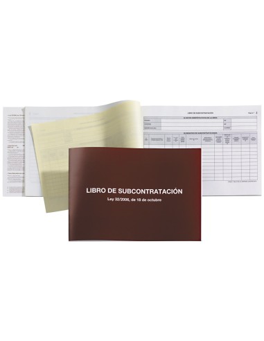 LIBRO SUBCONTRATACION MIQUELRIUS FL.NATURAL JUEGO 10 H.AUTOCOPIATIVAS