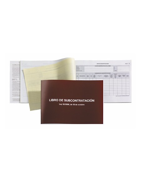 LIBRO SUBCONTRATACION GALLEGO MIQUELRIUS FL.APAISAD JUEGO 10 H.AUTOCO