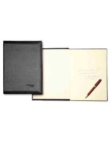 LIBRO FIRMAS AUTOGRAPH 6876 TAPA ACOLCHADA NEGRA 305X210 MM
