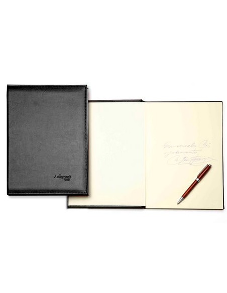 LIBRO FIRMAS AUTOGRAPH 6876 TAPA ACOLCHADA NEGRA 305X210 MM