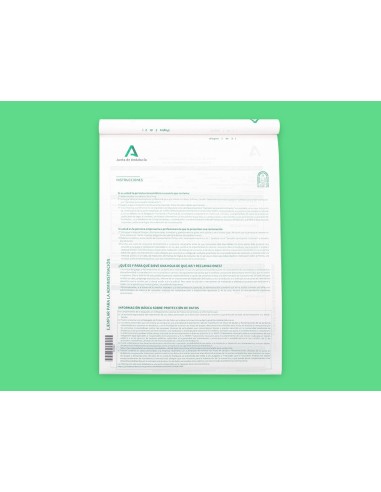 LIBRO LIDERPAPEL RECLAMACIONES JUNTA ANDALUCIA A4 25 JUEGOS OR+2 COP