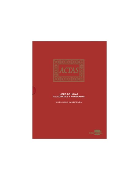 LIBRO  A4 ACTAS 15AN.CON 100H. MOVIBLES FOLIADAS