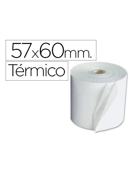 ROLLO SUMADORA EXACOMPTA TERMICO 57MM X 60MM 55 G/M2 SIN BISFENOL A