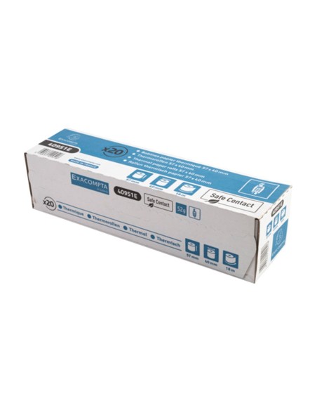 ROLLO SUMADORA EXACOMPTA SAFE CONTACT TERMICO 57MM X 40MM 52 G/M2