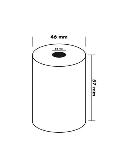 ROLLO SUMADORA TERMICO Q-CON.57 MM ANCHO X 47MM DIAMETRO MAQUINAS TAR