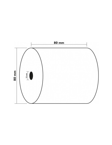 ROLLO SUMADORA EXACOMPTA TERMICO 80X80MM 48 G/M2 SIN BPA