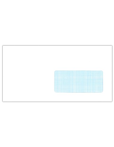 SOBRE BL.115X225 MM V/D TRAPEZODIAL ENGOMADA PAPEL OFFSET 80GR C.500