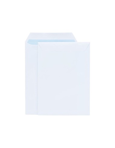 SOBRE LIDERPAPEL BOLSA BLANCO 260X360 MM SOLAPA TIRA SILICONA 250UD