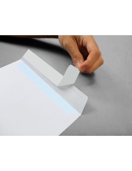 SOBRE LIDERPAPEL BOLSA BLANCO 310X410 MM SOLAPA TIRA  SILICONA 250UD