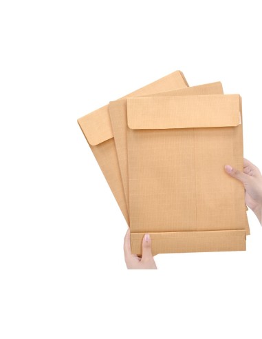 SOBRE BOLSA FUELLE KRAFT ARMADO 280X365X50MM TIRA SILICONA 120GR C.50