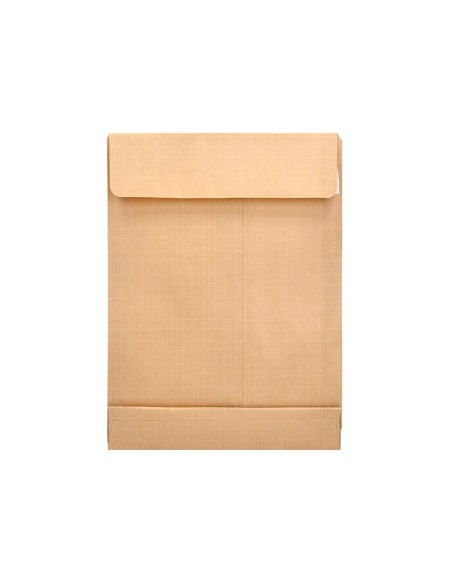 SOBRE BOLSA FUELLE KRAFT ARMADO 280X365X50MM TIRA SILICONA 120GR C.50