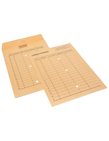 BOLSA KRAFT SAM 120GR.AD 260X360MM CORREO INT 3 TAL.IMP 2 CARAS 100UD