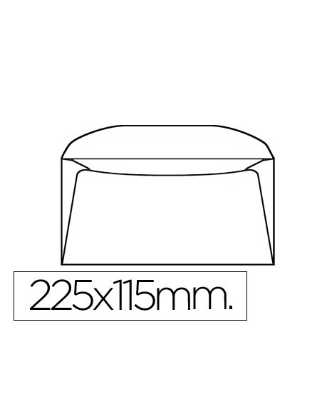 SOBRE A-2000 BOLSA 10 115X225 MM
