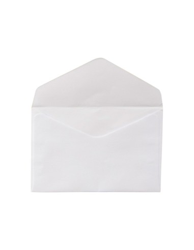 SOBRE N.0 BLANCO TARJETA VISITA 75X110MM SIN ENGOMAR CAJA 100 UDS.